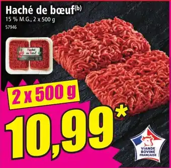 Haché de bœuf 2 x 500g