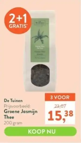 Holland & Barrett De Tuinen Groene Jasmijn Thee 200 gram aanbieding
