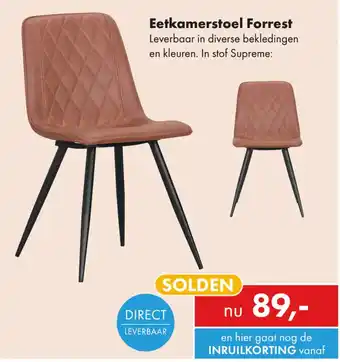 Woonsquare Eetkamerstoel Forrest aanbieding