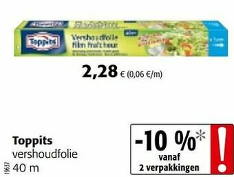 Colruyt Toppits vershoudfolie aanbieding