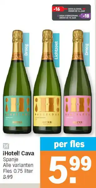 Albert Heijn Hotel! cava aanbieding