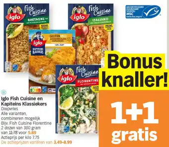 Iglo fish cuisine en kapiteins klassiekers