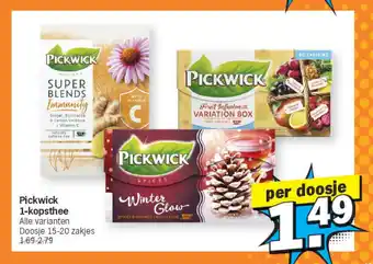Albert Heijn Pickwick 1-kopsthee aanbieding