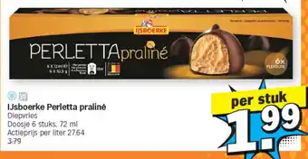Albert Heijn Ijsboerke perletta praliné aanbieding