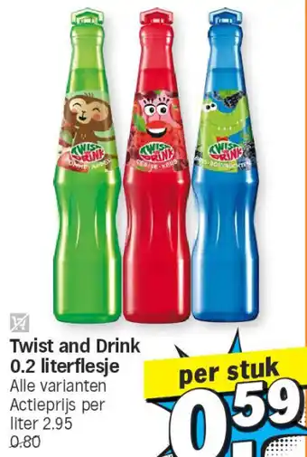 Twist and drink 0.2 literflesje