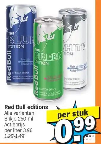 Albert Heijn Red bull editions aanbieding