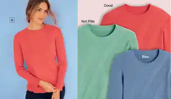 Damart PULL CHAUSSETTE MAILLE DOUCE RAYÉE XS-XXL aanbieding