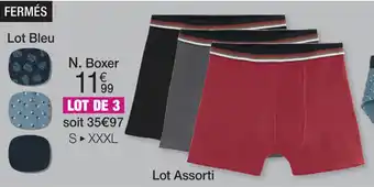 LOT DE 3 BOXERS
