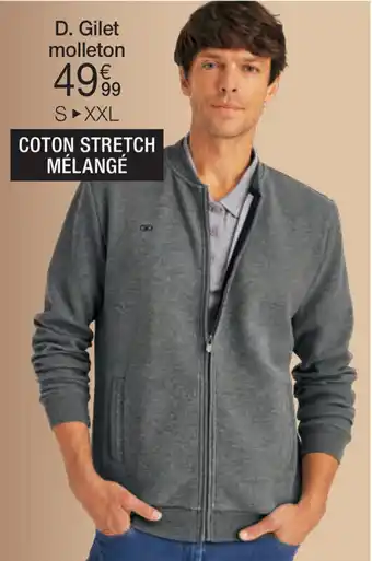 Damart GILET MOLLETON ZIPPÉ aanbieding