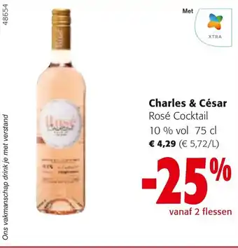 Colruyt Charles & César Rosé Cocktail 10% vol 75 cl aanbieding