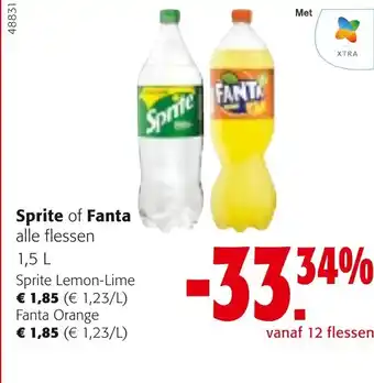 Colruyt Sprite Lemon-Lime of FantaOrange aanbieding