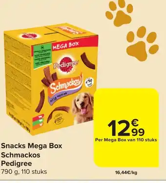 Snacks Mega Box Schmackos Pedigree 790 g