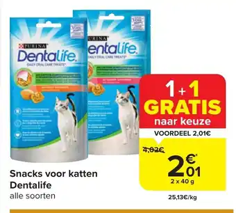 Carrefour Market Snacks voor katten Dentalife aanbieding