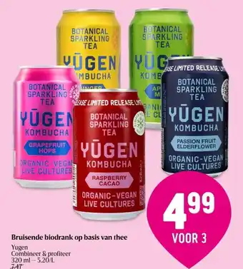 Delhaize Bruisende biodrank op basis van thee aanbieding