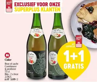 Delhaize Cider aanbieding