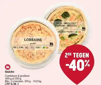 Delhaize Quiche aanbieding