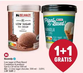 Delhaize Roomijs aanbieding