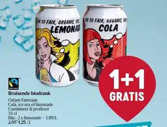 Delhaize Bruisende biodrank aanbieding