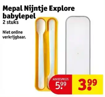 Kruidvat Mepal Nijntje Explore babylepel 2 stuks aanbieding
