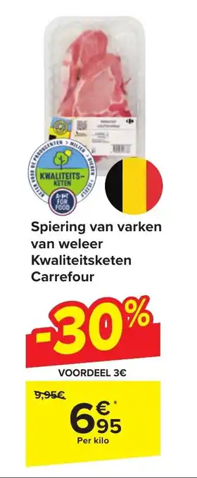 Carrefour Market Spiering van varken van weleer Kwaliteitsketen Carrefour aanbieding