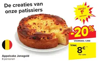 Carrefour Market Appelcake Jonagold aanbieding