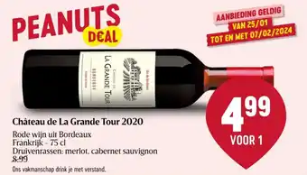 Delhaize Chateau de la grande tour 2020 aanbieding