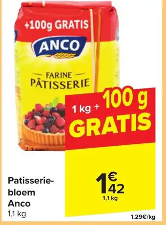 Carrefour Market Anco FARINE PÂTISSERIE 1.1 kg aanbieding