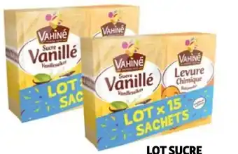 Auchan Lot sucre vanille et levure chimique vahine aanbieding