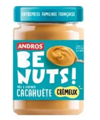 Beurre de cacahuetes be nuts cremeux andros 325 g