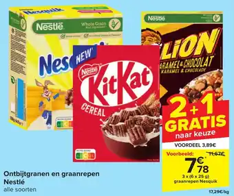 Ontbijtgranen en graanrepen Nestlé
