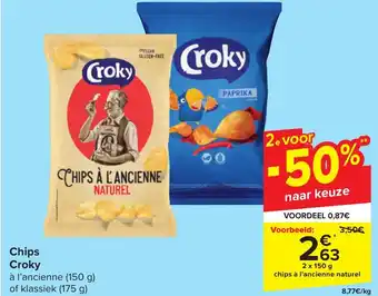 Carrefour Market Chips Croky aanbieding