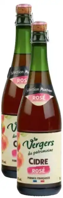 Auchan Vergers du patrimoine cidre rose 75 cl aanbieding