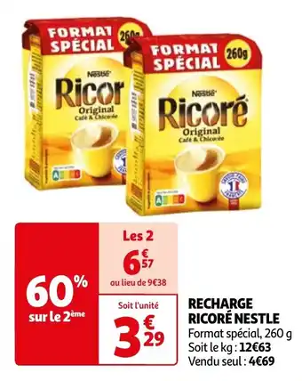 Auchan RECHARGE RICORÉ NESTLE aanbieding
