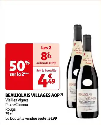Auchan BEAUJOLAIS VILLAGES AOP aanbieding
