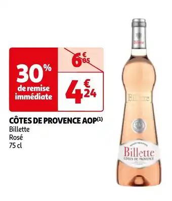 Auchan CÔTES DE PROVENCE AOP aanbieding