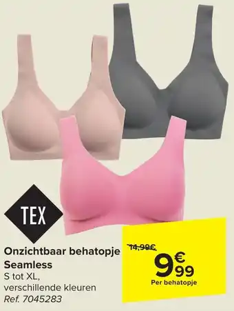 Carrefour Market TEX Onzichtbaar behatopje Seamless aanbieding