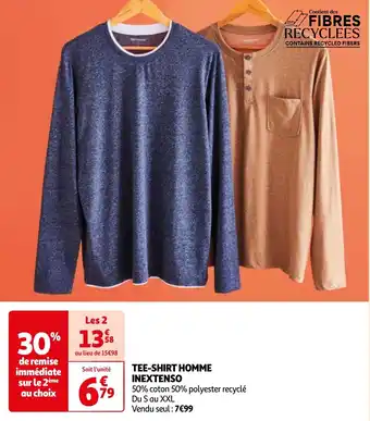 Auchan TEE-SHIRT HOMME INEXTENSO aanbieding