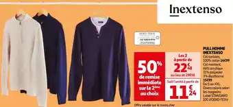 Auchan PULL HOMME INEXTENSO aanbieding