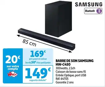 Auchan BARRE DE SON SAMSUNG HW-C450 aanbieding