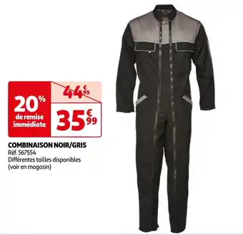 Auchan COMBINAISON NOIR/GRIS aanbieding
