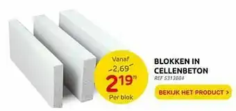 Blokken in cellenbeton