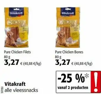 Colruyt Vitakraft alle vleessnacks aanbieding