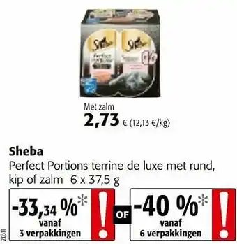 Sheba perfect portions terrine de luxe met rund, kip of zalm