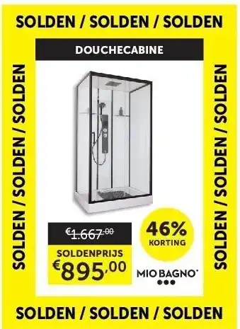 Zelfbouwmarkt Douchecabine aanbieding