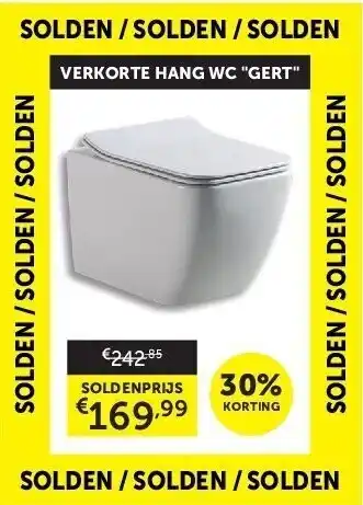 Zelfbouwmarkt Verkorte hang wc gert aanbieding