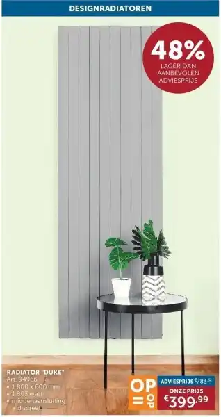Zelfbouwmarkt Radiator duke aanbieding