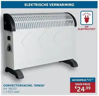 Zelfbouwmarkt Convectorkachel emesa aanbieding