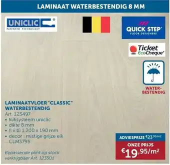 Zelfbouwmarkt Laminaatvloer classic waterbestendig aanbieding