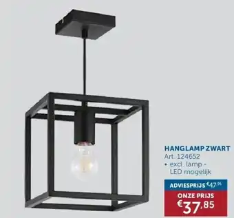 Zelfbouwmarkt Hanglamp zwart aanbieding