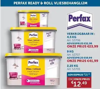 Perfax ready & roll vliesbehanglijm